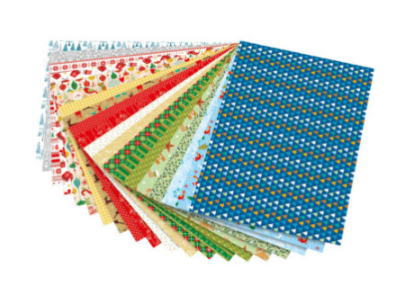 folia Bloc de papier avec motif 'Noël III', 240 x 340 mm