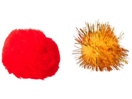 folia Pompons, 30 pièces, couleurs de Noel