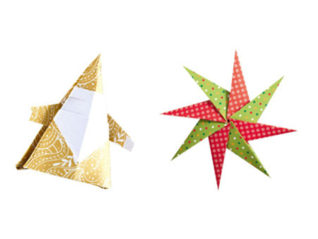 folia Feuilles de papier pour pliage 'Noel', 200 x 200 mm