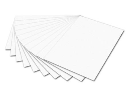 folia Carton de bricolage, (L)500 x (H)700 mm, blanc