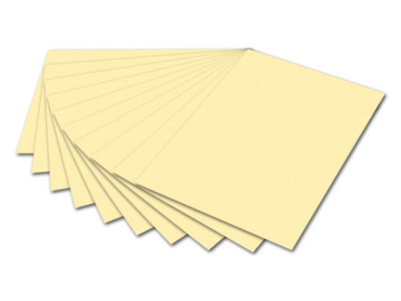 folia Carton de bricolage, (L)500 x (H)700 mm, jaune paille