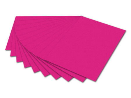 folia Carton de bricolage, (L)500 x (H)700 mm, rose vif