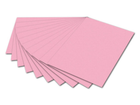 folia Carton de bricolage, (L)500 x (H)700 mm, rose