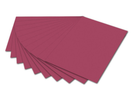 folia Carton de bricolage, (L)500 x (H)700 mm, rouge vin