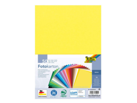 folia Carton de bricolage, A4, 300 g/m2, assorti