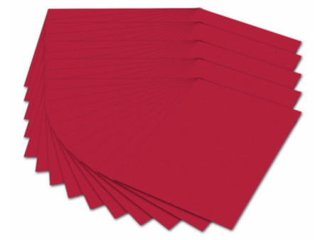 folia Carton de bricolage, A4, 300 g/m2, rouge pur