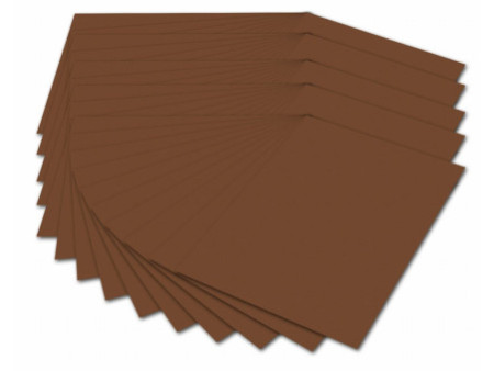 folia Carton de bricolage, A4, 300 g/m2, marron choco