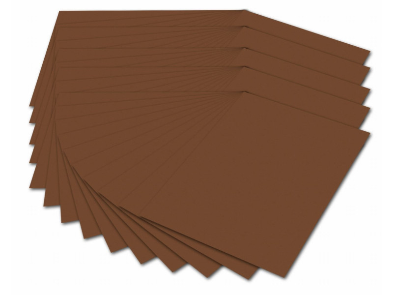 folia Carton de bricolage, A4, 300 g/m2, marron choco