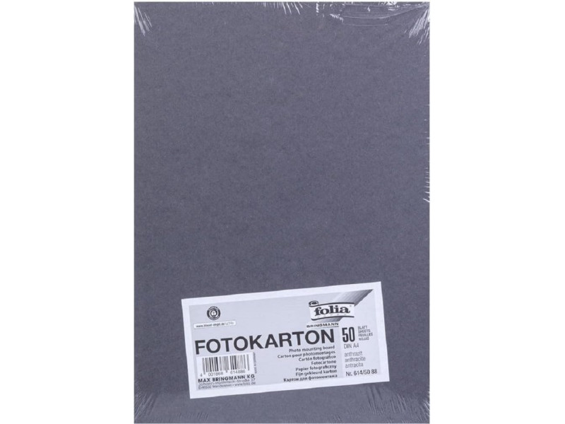 folia Carton de bricolage, A4, 300 g/m2, anthracite