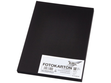 folia Carton de bricolage, A4, 300 g/m2, noir