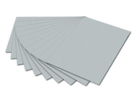 folia Carton de bricolage, (L)500 x (H)700 mm, argent mat