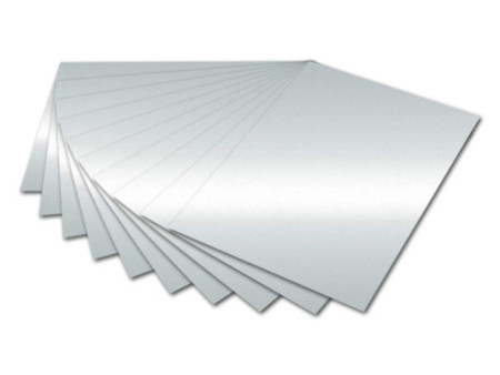 folia Carton de bricolage, (L)500 x (H)700 mm, argent brill.