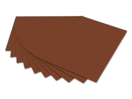folia Carton de bricolage, (L)500 x (H)700 mm, marron choco
