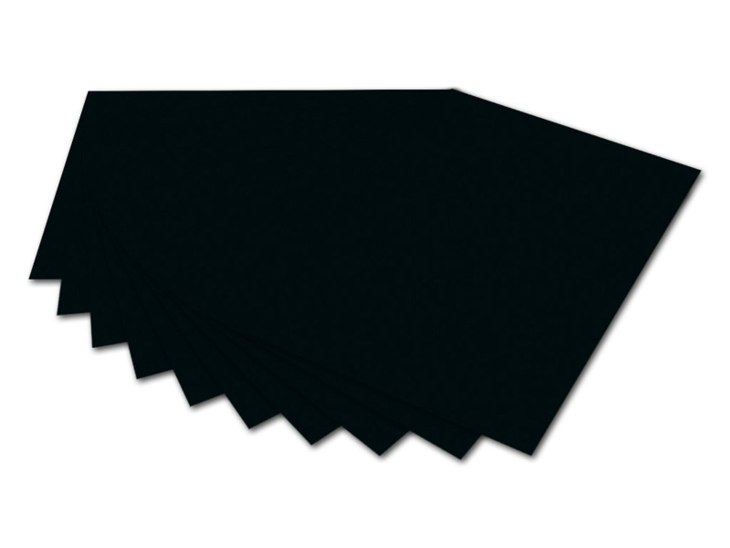 folia Carton de bricolage, (L)500 x (H)700 mm, noir