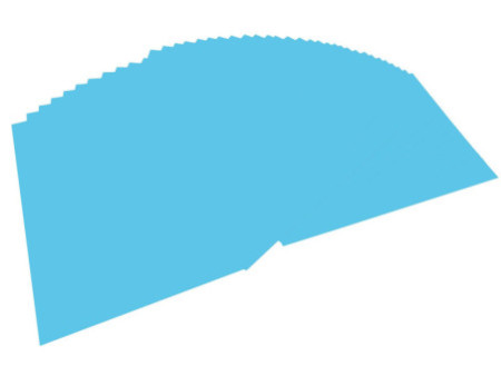 folia Papier de couleur, A4, 130 g/m2, bleu ciel