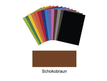 folia Papier de couleur, (L)500 x (H)700 mm, marron choco