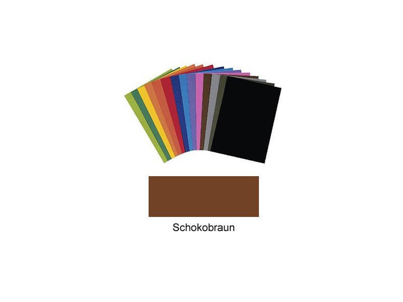 folia Papier de couleur, (L)500 x (H)700 mm, marron choco