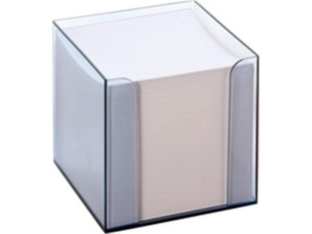 folia Bloc cube avec boîtier, plastique, transparent
