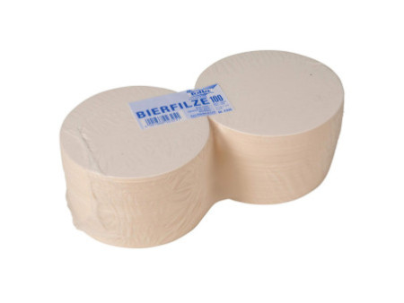 folia Cartons à bière à décorer, uni, rond, diamètre: 107 mm