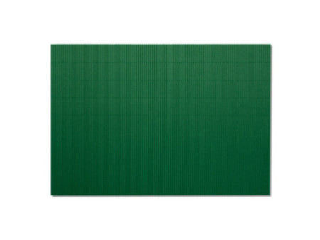 folia Carton ondulé, (L)500 x (H)700 mm, vert sapin