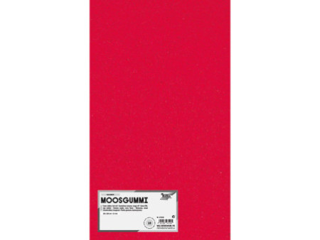 folia Caoutchouc mousse (L)200 x (H)290 mm, rouge écarlate
