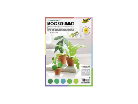 folia Mousse éponge, (L)200 x (H)290 mm, assortiment vert