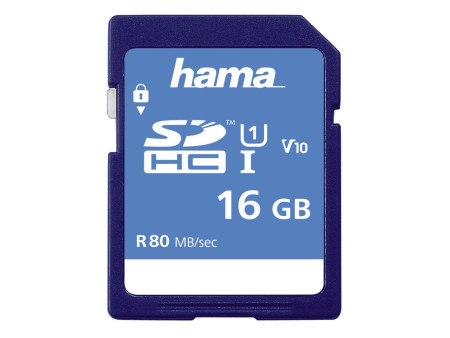 hama Carte mémoire SecureDigital HC, classe 10, 16 GB