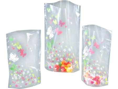 folia Sachet à fond avec des impressions de printemps