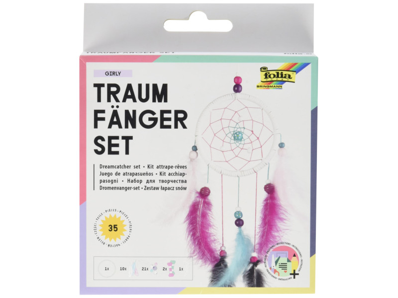 folia Kit attrape-rêves 'GIRLY', 35 pièces