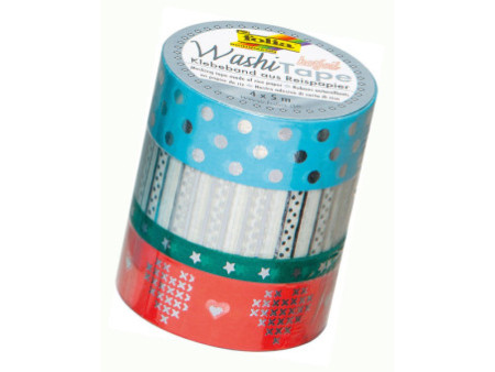 folia Rubans autocollants Noël Washi-Tape HOTFOIL ARGENT III