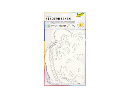 folia Masques pour enfants 'Thèmes', en carton, 6 motifs