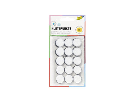 folia Pastilles auto-agripantes, rondes, 20 mm, noir / blanc