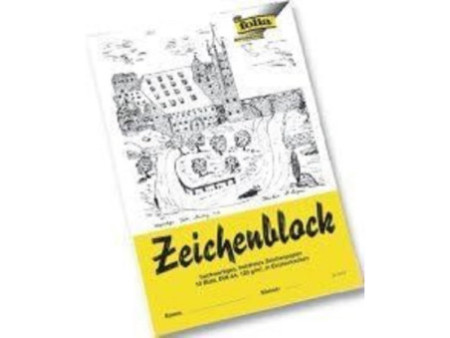folia Bloc à dessiner, A3, 120 g/m2, 10 feuilles
