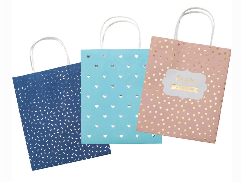 folia Sacs en papier HOTFOIL,papier kraft, 180 x 80 x 210 mm