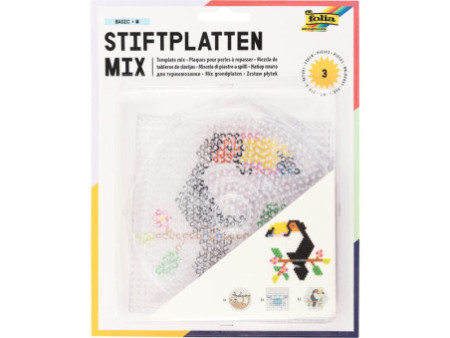 folia Plaques pour perles à repasser BASIC GRAND, assorti