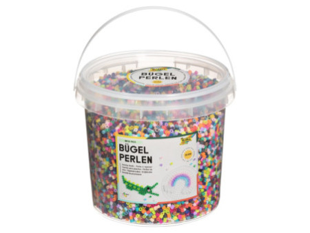 folia Perles à repasser, 30.000 pièces, en seau, assorti