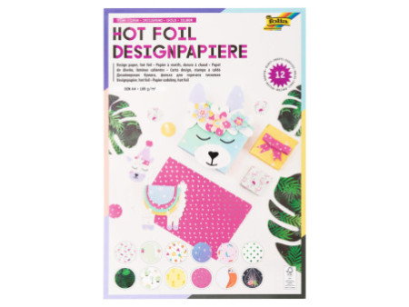 folia Bloc de papier design 'Hotfoil II', A4, 165 g/m2