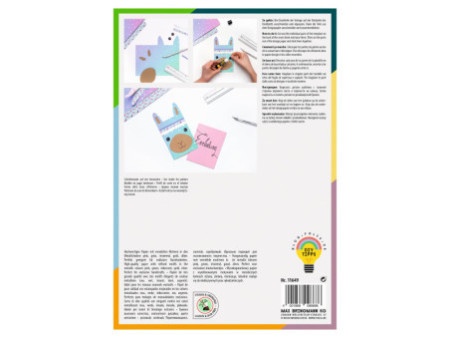 folia Bloc de papier design 'Hotfoil II', A4, 165 g/m2