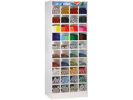 folia Présentoir PaperShop pour rouleaux, 40 compartiments