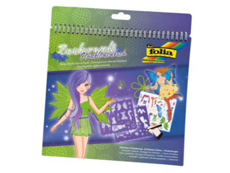 folia Livre pochoir 'Monde magique', grand