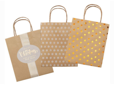 folia Sac en papier 'Noël', papier kraft, petit