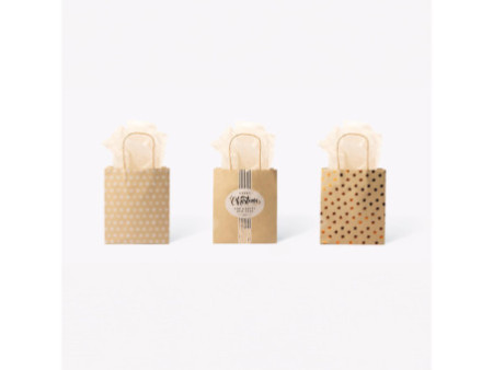 folia Sac en papier 'Noël', papier kraft, grand