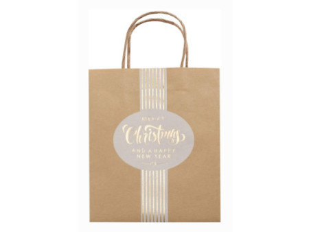folia Sac en papier 'Noël', papier kraft, petit