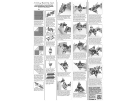 folia Feuilles de papier pliable étoile Bascetta, Ornement 1