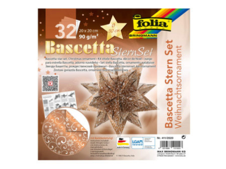 folia Feuilles de papier pliable étoile Bascetta, Ornement 1