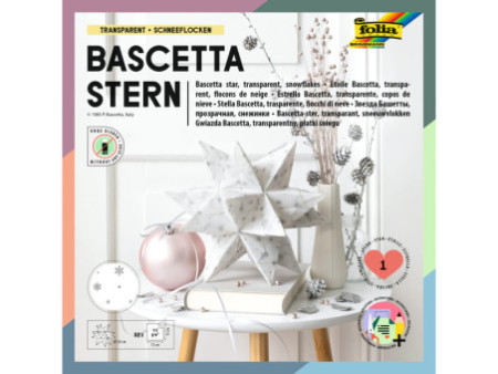 folia Feuilles de papier pour étoile Bascetta transparente