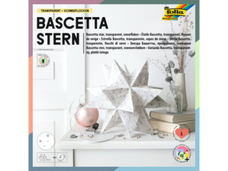 folia Feuilles de papier pour étoile Bascetta transparente
