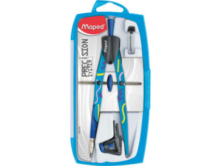 Maped Coffret compas PRECISION SYSTEM FANCY, 3 pièces