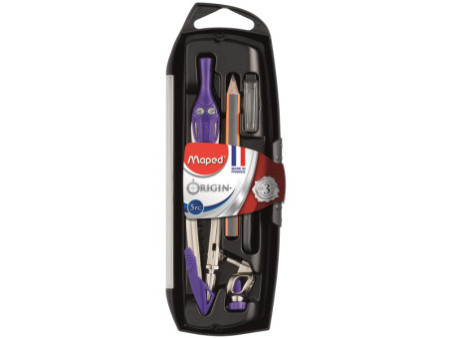 Maped Boîte de compas, 5 pièces, assorti