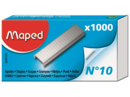 Maped Agrafes No. 10, petit paquet, zingué